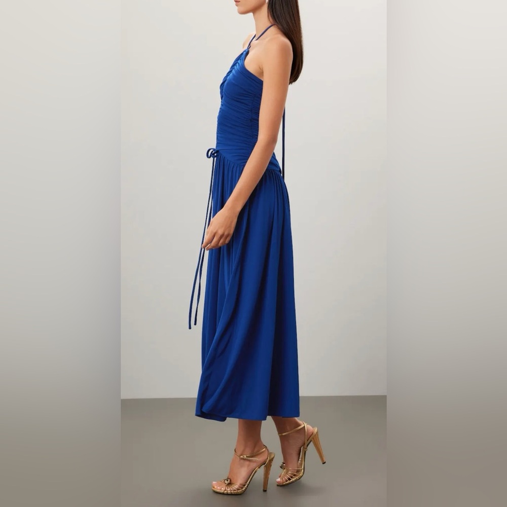 Zac Posen Matte Jersey Halter Gown Size 12 $695 NWT - Picture 3 of 7